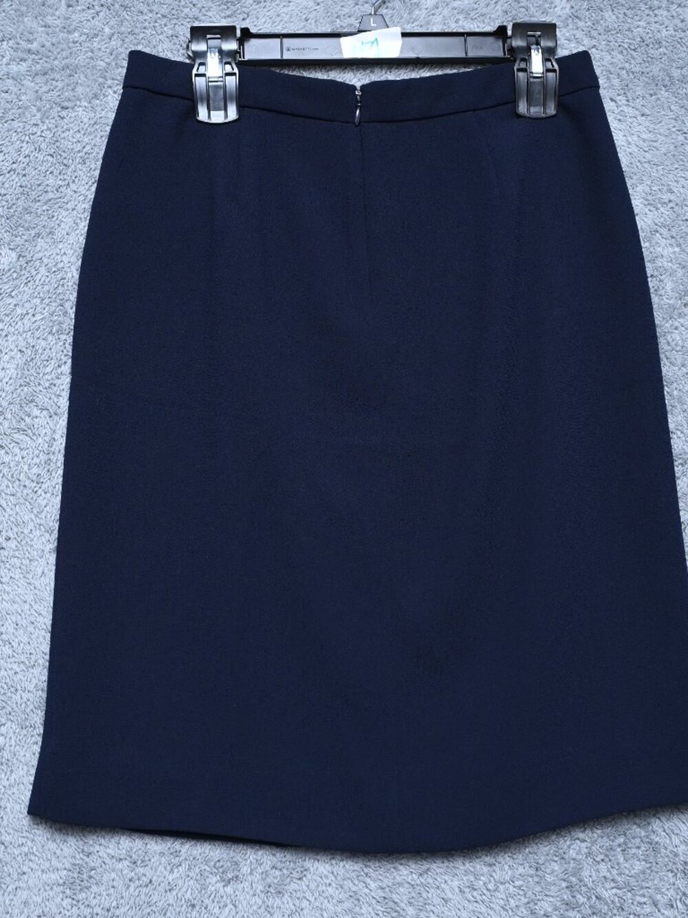 J Crew Vintage Skirt Straight Navy Blue Knee Length Women's Size 6 NWTS - Picture 3 of 6